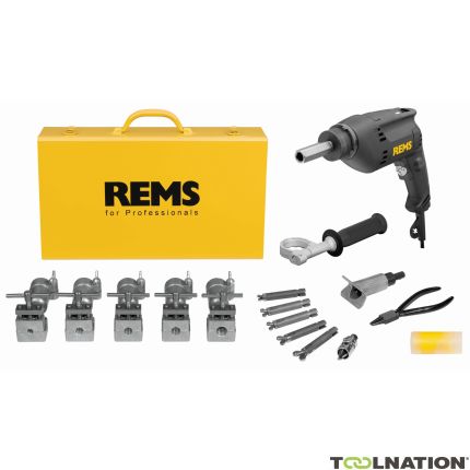 Rems 156014 R220 Twist/Hurrican Set 3/8-1/2-5/8-3/4-7/8" Elektrische Buisuithaler/Optromper - 1