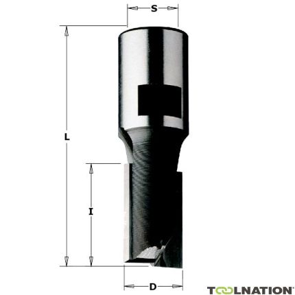 CMT 170.140.11 14 mm Groeffrees met binnendraad aansluiting M12 rechts - 1