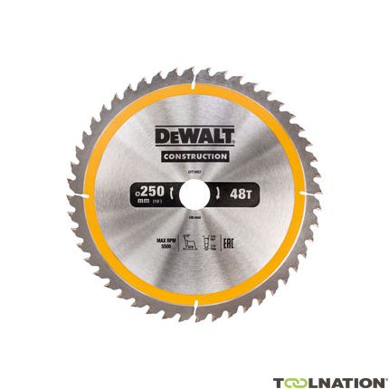 DeWalt DT1957-QZ Cirkelzaagblad 250 x 30 x 48T ATB 10Â° - 1