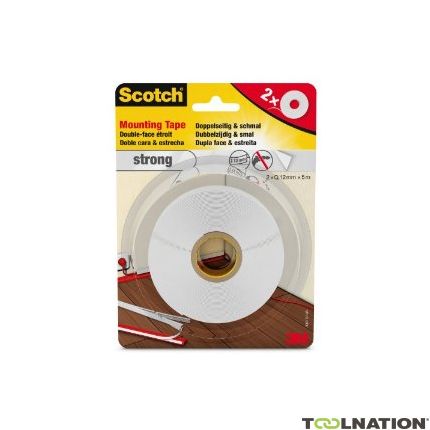 3M 40011950A Strong Mounting tape (montageband) Grijs 19 mm x 5 mtr. - 1