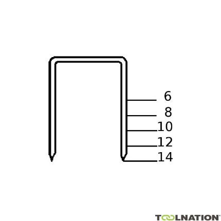 Haubold 503057 KL814 CRVS Niet 14 mm Inox 5.000 stuks - 1