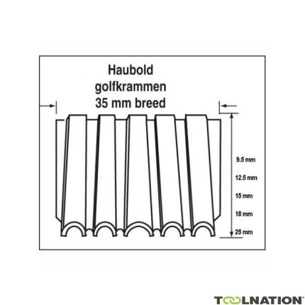 Haubold 504359 Golfkram WN25 - 9,5 mm Blank 16.000 stuks - 1