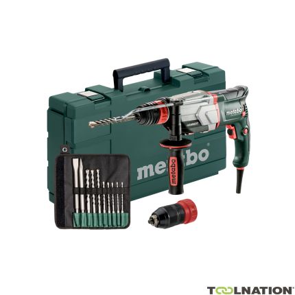 Metabo 600697510 UHE 2660-2 Quick SET Multi-hamer + snelspanboorhouder 800 Watt 18 Nm 2,8 Joule +  10-delige boor/beitelset - 1