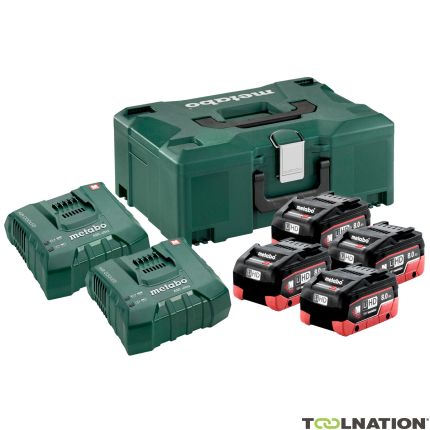 Metabo Pack batterie 4 x 18V LiHD 8.0Ah + 2 x chargeur ASC ultra 685135000 - 1