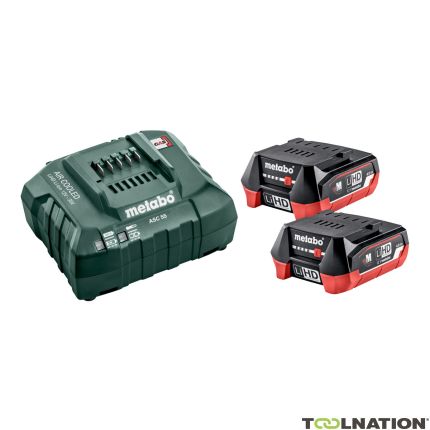 Metabo 685301000 Basis-Set - 2 x Accu 12V 4,0Ah Li-Ion Li-Power + lader ASC55 - 1