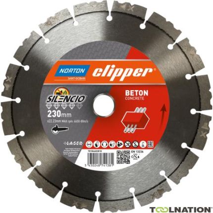 Clipper 70184603274 Pro Beton Silencio Diamantzaagblad 350 x 25,4 mm - 1