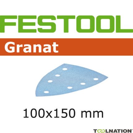 Festool 497138 Schuurbladen Granat STF DELTA/7 P120 GR/100 - 1