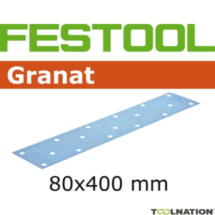 Festool 497157 Schuurstroken Korrel 40 Granat 50 stuks STF 80x400 P40 GR/50 - 1