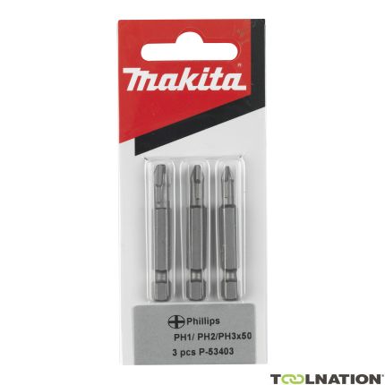 Makita P-53403 3-delige Torsion schroefbitset Philips - 1