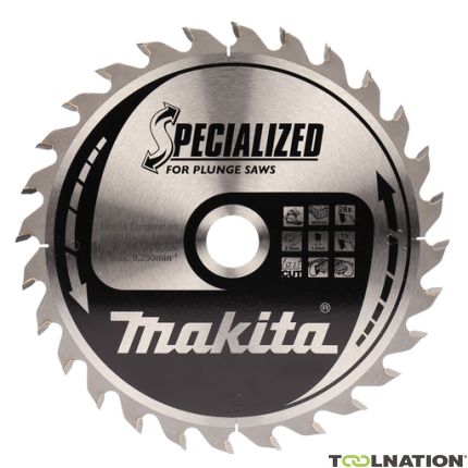 Makita B-56699 Specialized HM-zaagblad 165 x 20 x 28T dikte 1.40mm - 1