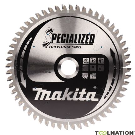 Makita B-56714 Specialized HM-zaagblad 165 x 20 x 56T dikte 1.40mm - 1