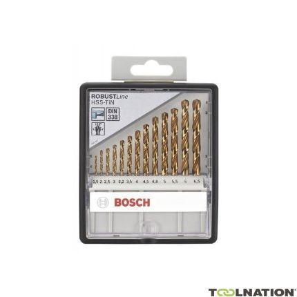 Bosch 2607010539 13-delige HSS-Tin Metaalborenset Robustline - 1