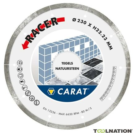 Carat CDBM350400 Racer Diamantzaagblad 350 x 25,40 voor tegels/natuursteen - 1