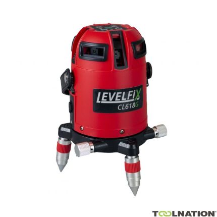 Levelfix 554033 CL618G Gemotoriseerde Multilijnlaser Groen + Ontvanger - 1