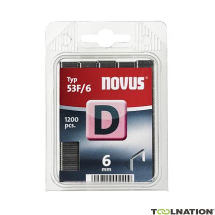 Novus 042-0374 D 53F/6 nieten 6 mm 1200 Stuks - 1