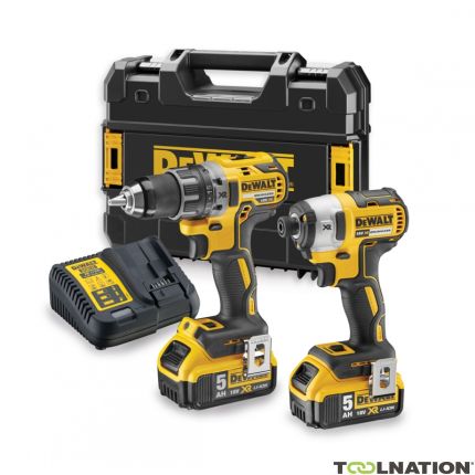 DeWalt DCK268P2T-QW Comboset 18V 5,0AH Li-ion - DCD791 schroefboormachine + DCF887 slagschroevendraaier - 1