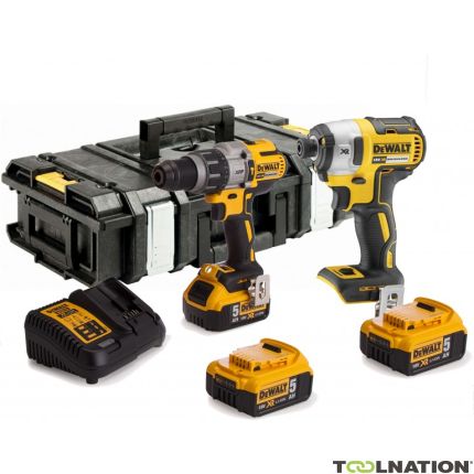 DeWalt DCK276P3-QW Comboset 18V 5,0Ah Li-Ion - DCD996 Accuklopboormachine + DCF887 Slagschroever + 3e accu - 1