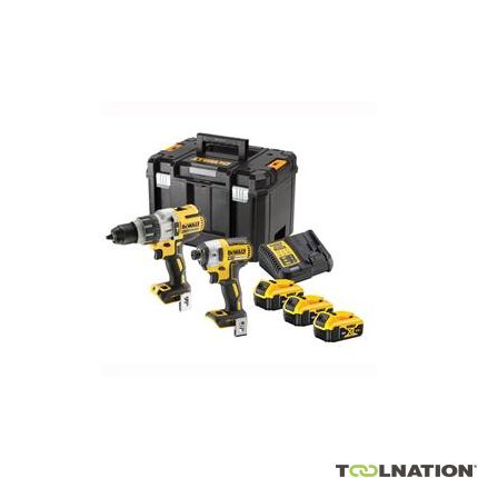 DeWalt DCK276P3T-QW Comboset 18V 3 x 5,0Ah Li-Ion - DCD996 Accuklopboormachine + DCF887 Slagschroever - 1