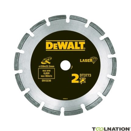 DeWalt DT3740-XJ Diamantzaagblad 115 x 22.2mm Droog voor Bouwmaterialen/Beton - 1