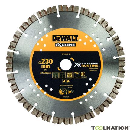 DeWalt DT40260-QZ DT40260 Extreme Runtime Diamant zaagblad 230 mm - 1