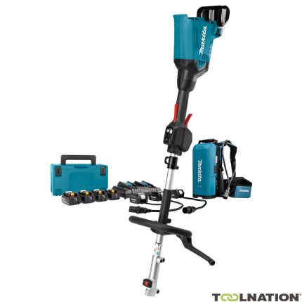 Makita Tronçonneuse sans fil DUX60PTJX8 2 x 18 V + Batterie à dos + Kit de démarrage - 1