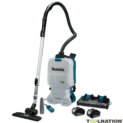 DVC660PT2 Aspirateur à dos 2x18V 5.0Ah Li-Ion avec kit de dépoussiérage 4 pièces pour le marché du nettoyage - 1