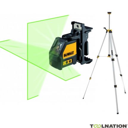 DeWalt DW088CGTRI Zelfnivellerende Kruislijnlijnlaser groen + DE0881T Statief - 1