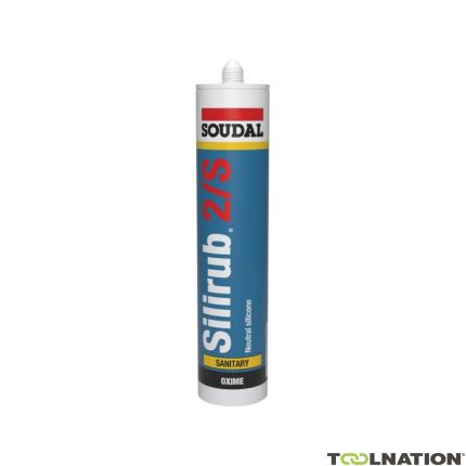 Soudal 105758 Silirub 2S mastic silicone Sanitaire Gris Transparent 300ml - 1