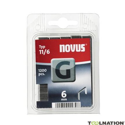 Novus 042-0384 G 11/6 nieten 6 mm 1200 Stuks - 1