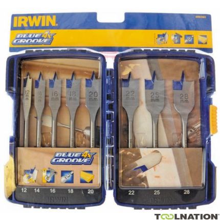 Irwin 10507603 Blue Groove 4X Speedborenset 8-Delig - 1