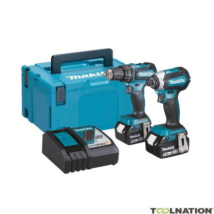 Makita DLX2283TJ - DHP485 Accuklopboor + DTD153 Slagschroever 18V 5,0 AH Li-ion - 1