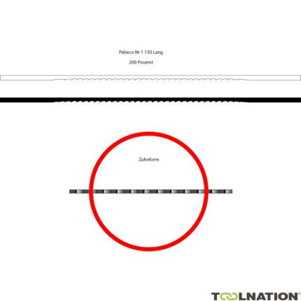 Hegner 210000609 Pebeco Nr 9 Kwaliteitszaagjes 130 mm lang voor hout, kunststof en non - ferro metaal - 1