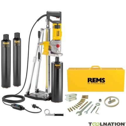 Rems 180028 R220 Picus S3 Set 62-82-132 Titan diamantboormachine + statief + 3 gratis boren - 1