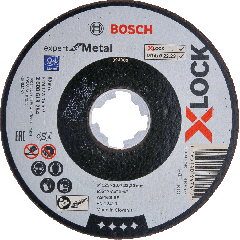 Bosch 2608619253 X-LOCK Doorslijpschijf Expert for Metal 115 mm x 2,5 mm A 30 S BF