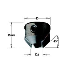 CMT 316.040.12 Opsteekverzinker 16mm D2: 4mm links