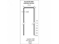 Haubold 503612 Niet BS29000-75 CNK Beitelpunt Verzinkt 12mµ 2.160 stuks