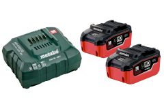 Metabo Pack batterie 2 x 18V LiHD 5,5Ah + 1 x Chargeur ASC 145 685122000