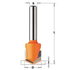 CMT 915.002.11 V-groef frees 135° voor alucobond schacht 8 mm