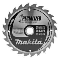 Makita B-09173 HM zaagblad Specialized Accu Hout 165 x 20 x 24T