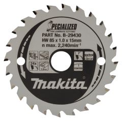 Makita B-29430 Zaagblad Laminaat 85x15x1,0 24T 7g