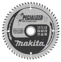 Makita B-56720 Specialized HM-zaagblad 165 x 20 x 60T dikte 1.40mm