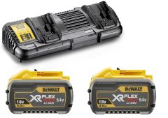 DeWalt DCB132X2-QW FlexVolt Starter Kit - 2 x FlexVolt accu 54V 9,0Ah Li-Ion + DCB132 Dubbellader