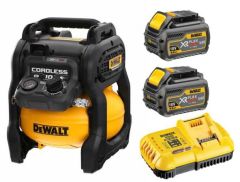 DeWalt DCC1054T2-QW Compresseur XR FLEXVOLT 54V 2Ah Li-Ion Brushless 10 litres