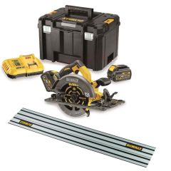 Dewalt DCS579X2-QW XR FlexVolt 54 Volt 9.0Ah Li-Ion Scie circulaire 190 mm + rail de guidage 1500mm