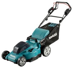 Makita DLM481PT2 Tondeuse à gazon sans fil alimentée 48 cm 2 x 18 Volt 5.0Ah Li-Ion