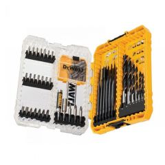 DeWalt DT70758-QZ DT70758 Extrem boren en bitsset 57-delig Tough Case