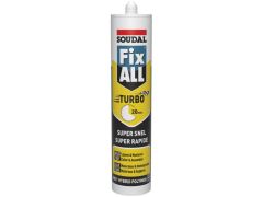 Soudal 124806 Montagekit Fix - All Turbo Zwart 290ml