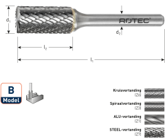 Rotec 431.0401 HM-Stiftfrees 4 mm model B