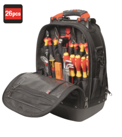 Wiha 45153 Ensemble sac à dos à outils L électrique 26 pièces