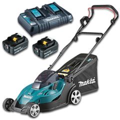 Makita DLM431PT2 Accu-grasmaaier 43 cm 2 x 18 Volt 5,0Ah Li-Ion